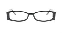 Black Glasses Direct Heartbeat Rectangle Glasses - Front