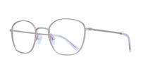 Satin Gunmetal Glasses Direct Henley Round Glasses - Angle