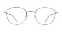 Satin Gunmetal Glasses Direct Henley Round Glasses - Front