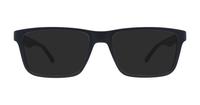 Matte Black / Red Glasses Direct Henry Square Glasses - Sun