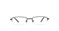 Black Glasses Direct Hugh Rectangle Glasses - Front