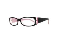 Black/Pink Glasses Direct Impulse Rectangle Glasses - Angle