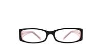 Black/Pink Glasses Direct Impulse Rectangle Glasses - Front