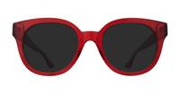 Red / Crystal Clear Glasses Direct Jessie Oval Glasses - Sun