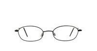 Matt Black Glasses Direct Jester Oval Glasses - Front