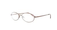 Brown Glasses Direct Josephine Oval Glasses - Angle