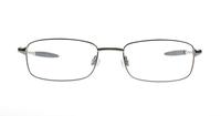 Gunmetal Glasses Direct Joshua Rectangle Glasses - Front