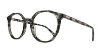 Havana Grey Glasses Direct Julia Round Glasses - Angle