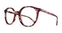 Purple Havana Glasses Direct Julia Round Glasses - Angle