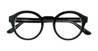 Bi layer Black / Crystal Glasses Direct Justin Round Glasses - Flat-lay