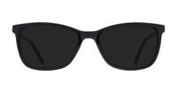 Shiny Black Glasses Direct Leah Oval Glasses - Sun