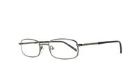 Gunmetal Glasses Direct Luke Rectangle Glasses - Angle