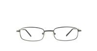 Gunmetal Glasses Direct Luke Rectangle Glasses - Front