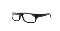 Black Glasses Direct Madrid Rectangle Glasses - Angle