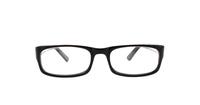 Black Glasses Direct Madrid Rectangle Glasses - Front