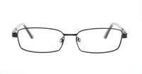 Black Glasses Direct Mark Rectangle Glasses - Front
