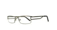 Gunmetal Glasses Direct Olivier Rectangle Glasses - Angle