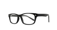 Black Glasses Direct Oscar Square Glasses - Angle