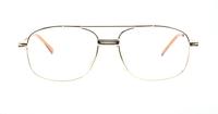Gold Glasses Direct Ray Aviator Glasses - Front