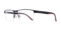 Matte Black Glasses Direct Remington Rectangle Glasses - Angle