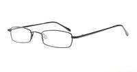 Black Glasses Direct Sapphie Rectangle Glasses - Angle