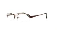 Brown Glasses Direct Sarah Oval Glasses - Angle