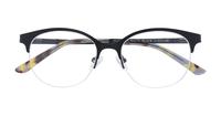Matte Black Glasses Direct Scarlett Round Glasses - Flat-lay