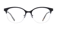 Matte Black Glasses Direct Scarlett Round Glasses - Front