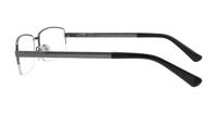 Gunmetal Glasses Direct Taylor Rectangle Glasses - Side