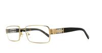 Gold/Tortoise Glasses Direct Titanium Aventine 07 Rectangle Glasses - Angle