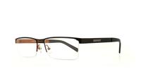 Brown Glasses Direct Titanium Aventine 08 Rectangle Glasses - Angle