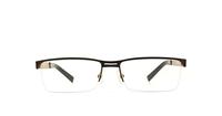 Brown Glasses Direct Titanium Aventine 08 Rectangle Glasses - Front