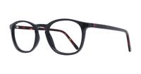 Black / Tortoise Glasses Direct Whitley Round Glasses - Angle