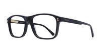 Black/Black Transparent Gucci GG1045O Rectangle Glasses - Angle