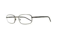 Gunmetal Hackett London 1060 Rectangle Glasses - Angle
