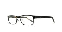 Black Hackett London 1091 Rectangle Glasses - Angle