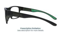 Khaki Green Harrington Sport Blaze Rectangle Glasses - Side