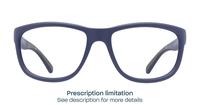 Dark Blue / Grey Harrington Sport Pulse Oval Glasses - Front