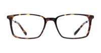 Havana/ Gunmetal harrington Aiden Rectangle Glasses - Front