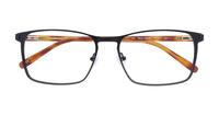 Black/Havana harrington Alec Rectangle Glasses - Flat-lay