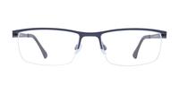Matte Navy harrington Blazer Rectangle Glasses - Front