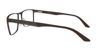 Matte Brown / Black harrington Jimmy Rectangle Glasses - Side