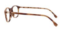 Gold Brown Horn Hugo Boss BOSS 1437 Round Glasses - Side