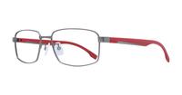 Matte Dark Ruthenium Hugo Boss BOSS 1470/F Square Glasses - Angle