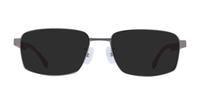 Matte Dark Ruthenium Hugo Boss BOSS 1470/F Square Glasses - Sun