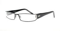 Black Jeff Banks ST001 Rectangle Glasses - Angle