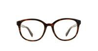 Brown Jil Sander 2693 Round Glasses - Front
