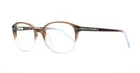 Brown Aqua Gradient Karl Lagerfeld KL741 Round Glasses - Angle