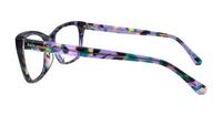 Violet Havana Kate Spade Celestine Rectangle Glasses - Side