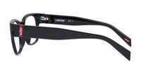 Black / Red Levis LV1047-49 Rectangle Glasses - Side